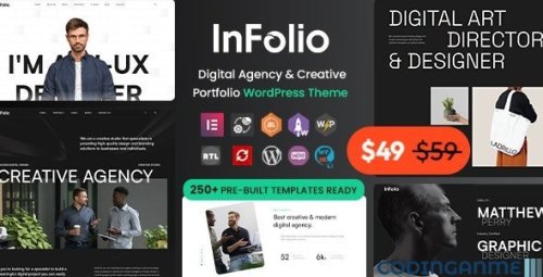 More information about "Infolio - Digital Agency & Creative Portfolio WordPress Elementor Theme"