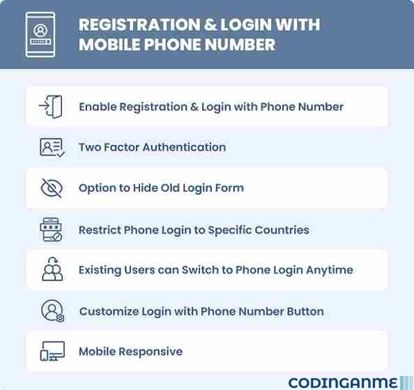 Registration & Login with Mobile Phone Number Plugin