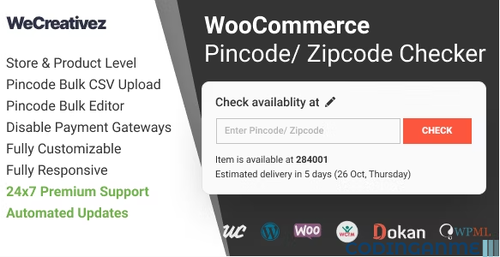 More information about "WooCommerce Pincode / Zipcode Checker"