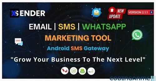 More information about "XSender - Bulk Email, SMS and WhatsApp Messaging Application"