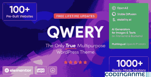 More information about "Qwery - Multi-Purpose Business WordPress & WooCommerce Theme + ChatGPT"