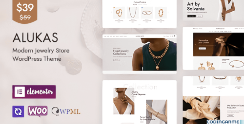 More information about "Alukas - Modern Jewelry Store WordPress Theme"