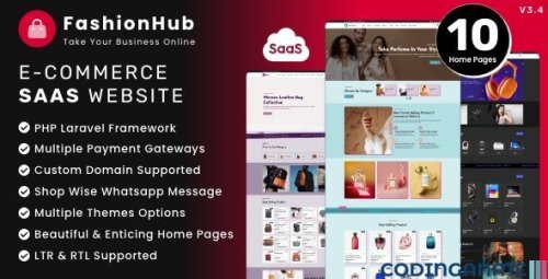 More information about "FashionHub SaaS - eCommerce Website Builder For Seamless Online Business"