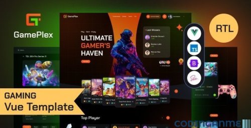 More information about "Gameplex - eSports and Gaming NFT Vue Template"