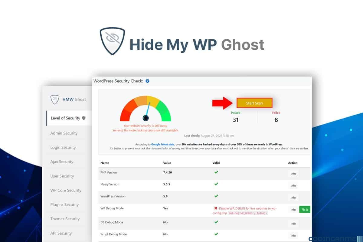 Hide My WP Ghost - WP Security Plugin