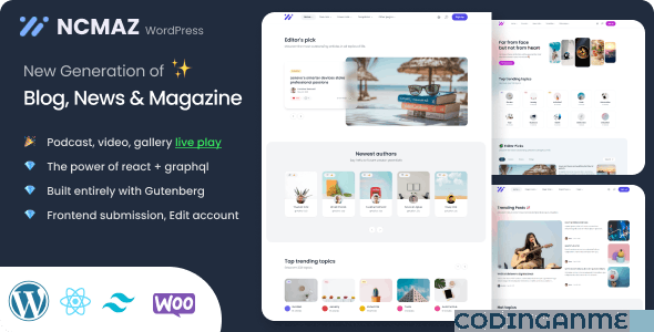 Ncmaz - News Magazine & Podcast WordPress Theme