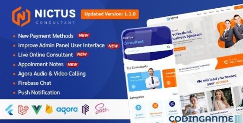 More information about "Nictus Consultation - Complete online appointment booking solution with flutter mobile app & laravel"