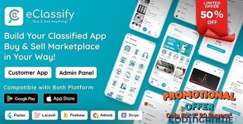 More information about "eClassify - Classified Buy and Sell Marketplace Flutter App with Laravel Admin Panel"