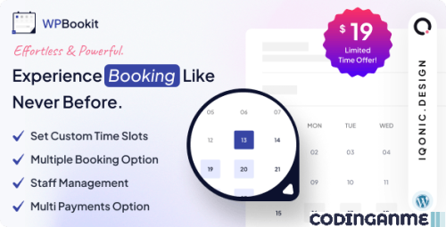 More information about "WPBookit - Appointment Booking WordPress Plugin"