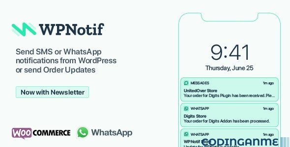 WPNotif: WordPress SMS & WhatsApp Message Notifications