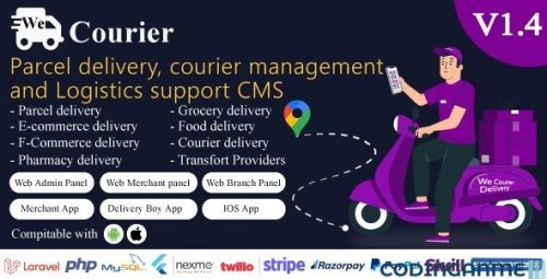 More information about "We Courier - Courier and logistics management CMS with Merchant,Delivery app"