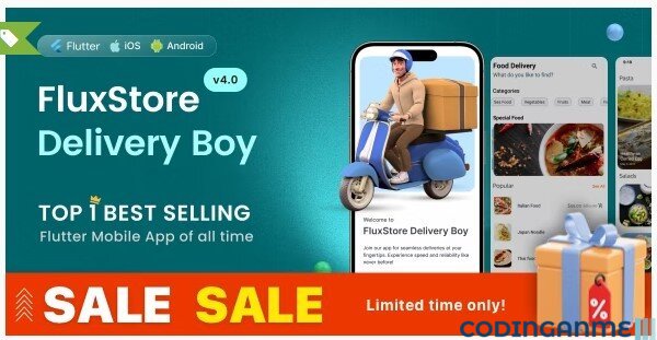 FluxStore Delivery Boy - Flutter App for Woocommerce