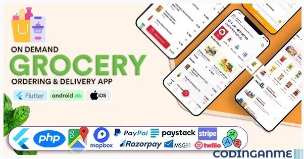 Grocery Vegetable Store Delivery Mobile App with Admin Panel - GoGrocer