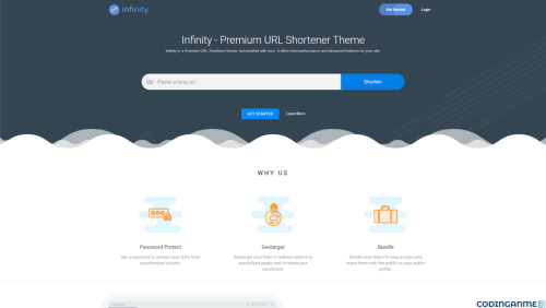 More information about "Infinity - The Ultimate Premium URL Shortener Theme"