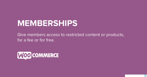 More information about "WooCommerce Memberships"