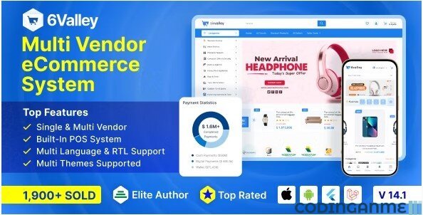 6valley Multi-Vendor E-commerce - Complete eCommerce Mobile App, Web, Seller and Admin Panel