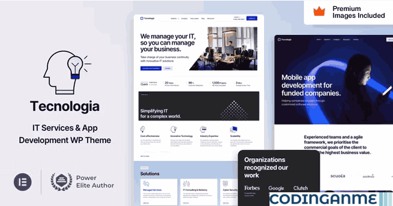 Tecnologia - IT SAAS Software Technology WordPress Theme