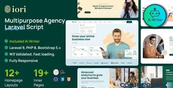 Iori - Business Website for Company, Agency, Startup with AI writer tool & shopping cart