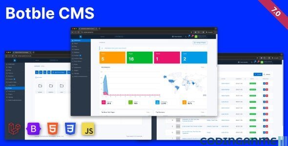 Botble - Laravel CMS, CRUD generator, Modular & Theme system, Role permissions, Multilingual blog