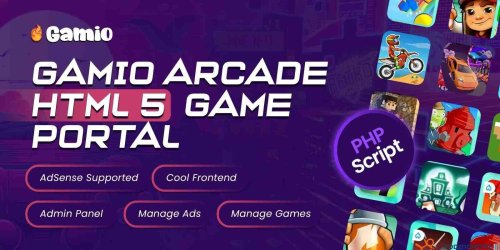 More information about "Gamio Arcade HTML 5 Game Portal PHP Script"