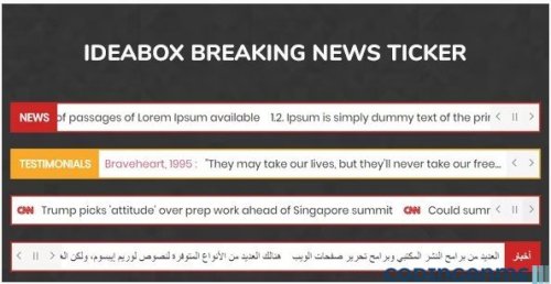 More information about "Ideabox Breaking News Ticker - jQuery Plugin"