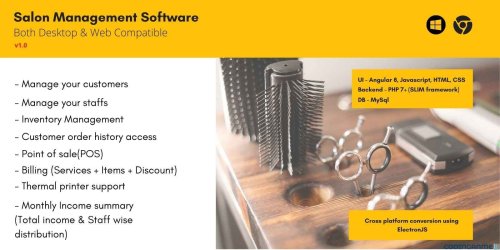 More information about "Salon Management Software PHP NodeJS"