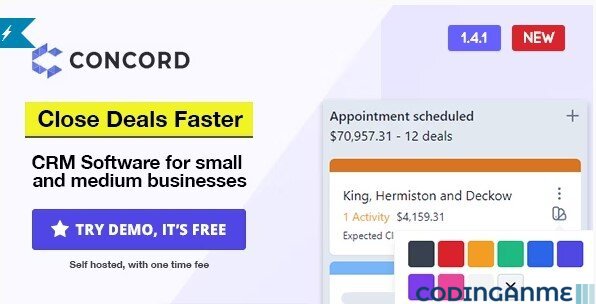 Concord - Deals Management CRM