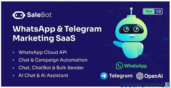 SaleBot - WhatsApp And Telegram Marketing SaaS