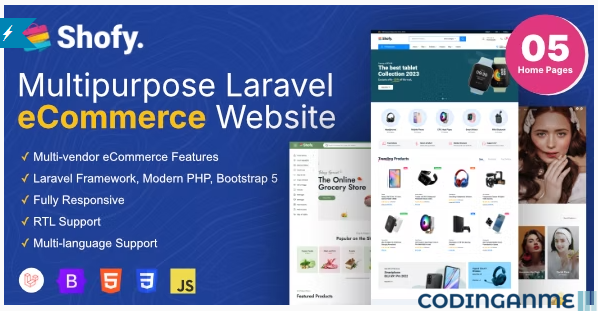 Shofy - eCommerce & Multivendor Marketplace Laravel Platform