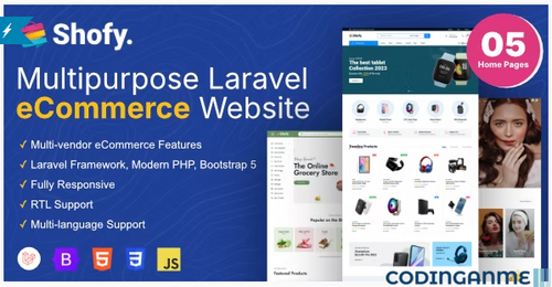 More information about "Shofy - eCommerce & Multivendor Marketplace Laravel Platform"