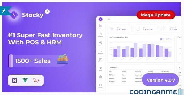 Stocky - POS with Inventory Management & HRM