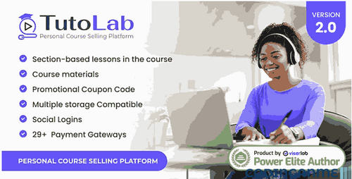 More information about "TutoLab - Personal Course Selling Platform"