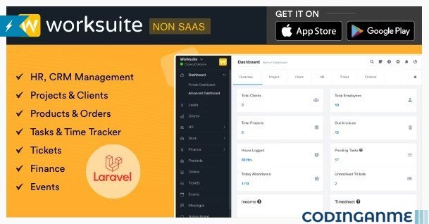 WORKSUITE - HR, CRM and Project Management