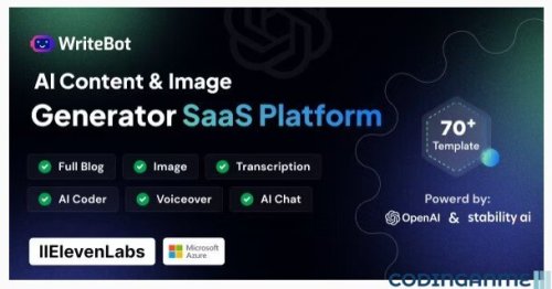 More information about "WriteBot - AI Content Generator SaaS Platform"