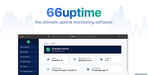 More information about "66Uptime - Uptime and Cronjob Monitoring tool"