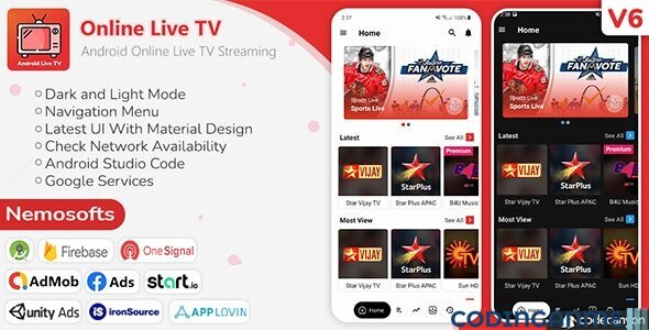 Android Online Live TV Streaming