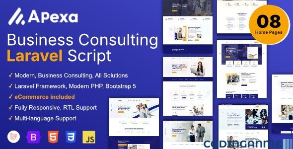 Apexa - Multi-Purpose Business Consulting Laravel Script