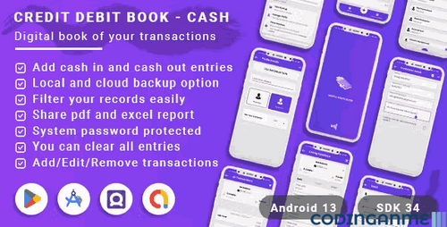 More information about "Credit Debit Book - Cash Book - Digital Khata Book(Android 13 + SDK 34)"