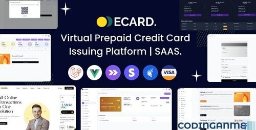 More information about "E-Card - Virtual Prepaid Credit Card Issuing Platform | Stripe Powered (SAAS)"