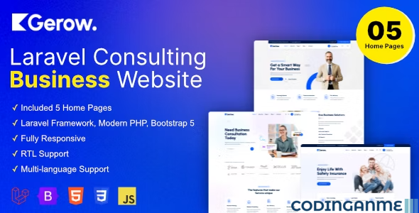 Gerow - Business Consulting Laravel Script