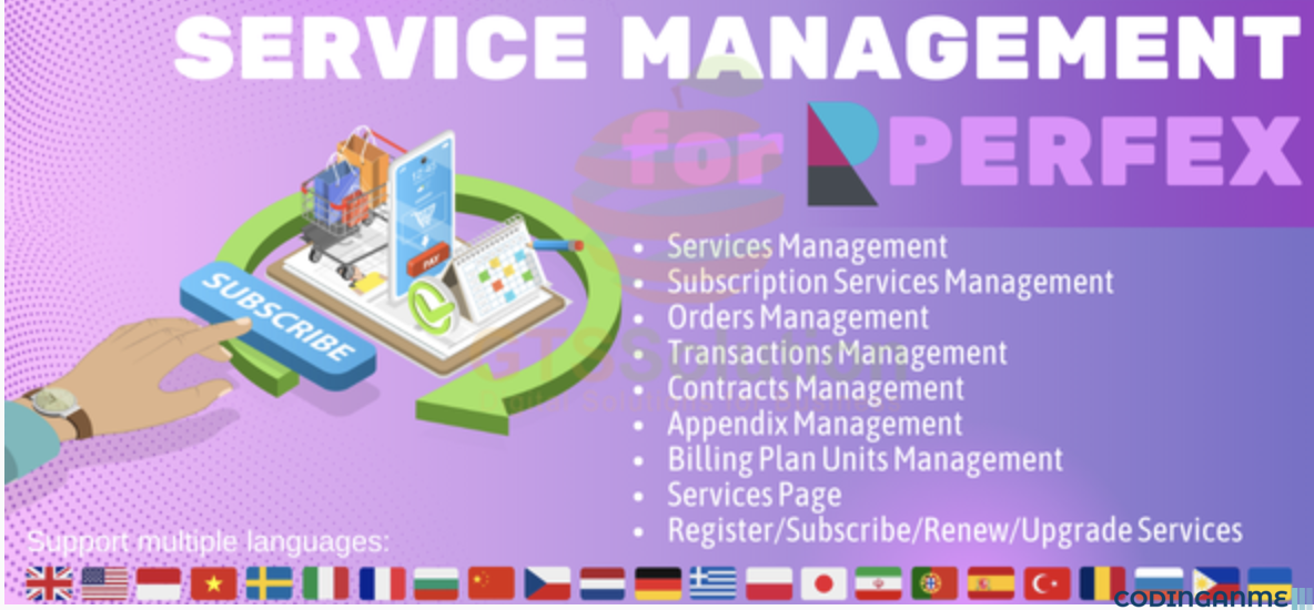 Service Management module for Perfex CRM