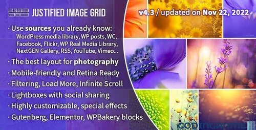 More information about "Justified Image Grid - Premium WordPress Gallery"