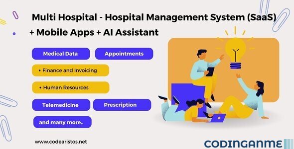 Multi Hospital - Hospital SaaS App + Mobile Applications PHP