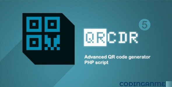 QRcdr - responsive QR Code generator Script