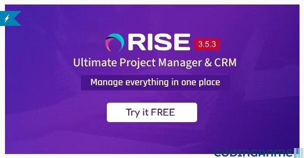 RISE - Ultimate Project Manager & CRM