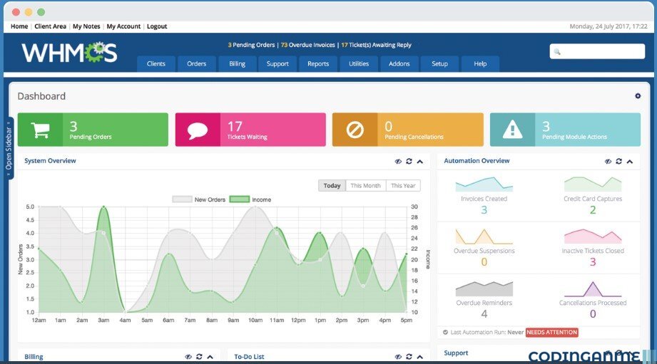 WHMCS - Web Hosting Billing & Automation Platform