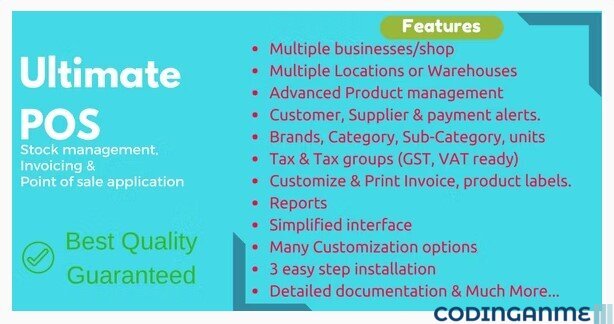 Ultimate POS - Best ERP, Stock Management, Point of Sale & Invoicing application + Addons