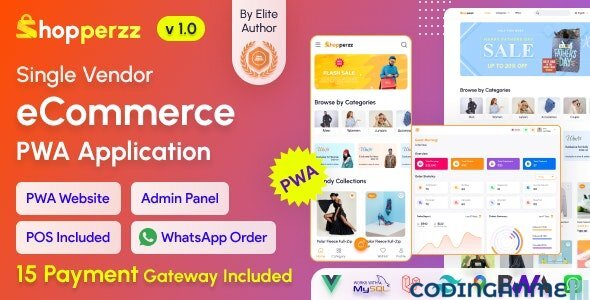 Shopperzz - PWA eCommerce CMS with POS & WhatsApp Ordering | Inventory Management