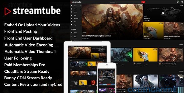 StreamTube - Video Streaming WordPress Theme