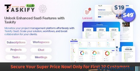 Taskify SaaS - Project Management System in Laravel